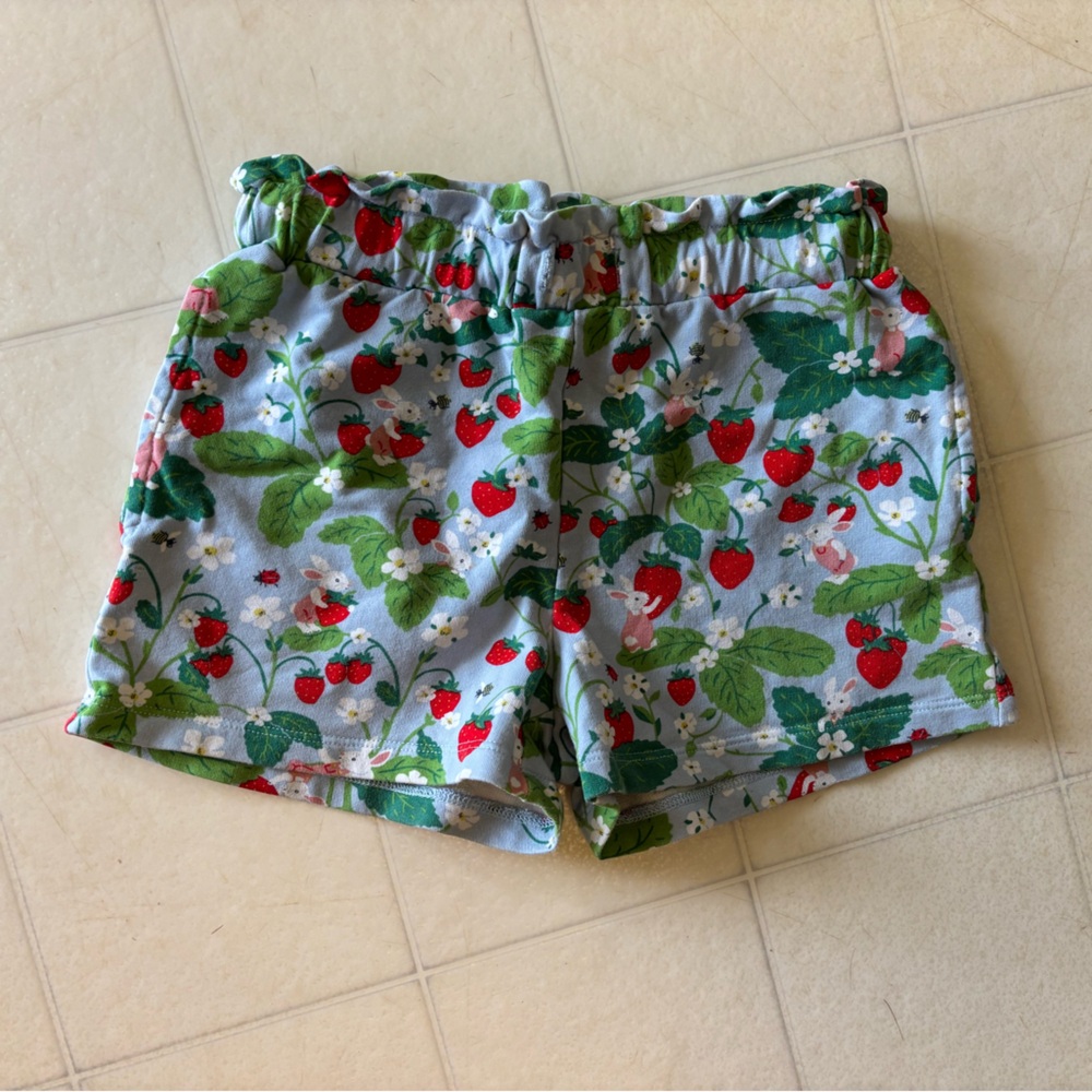 Mini Boden Strawberry and Floral Shorts